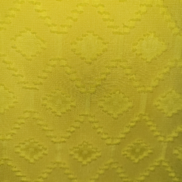 Susan Graver Small Yellow Clip Dot Chiffon Overlay Sleeveless Tunic - Picture 3 of 6